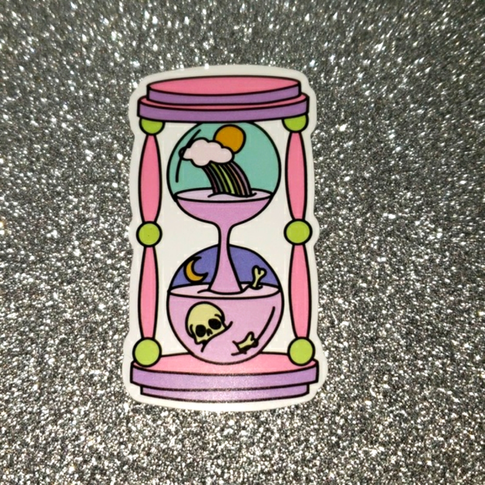 Art GOTHIC PASTEL hourglass waterproof sticker